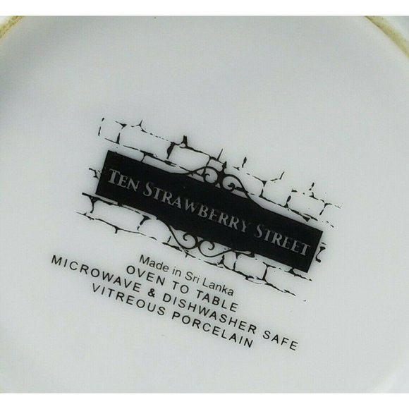 Ten Strawberry Street Vitreous Porcelain Coffee Mugs White - Picture 9 of 10